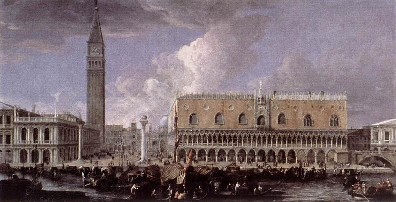 CARLEVARIS, Luca View of the Wharf from the Bacino di San Marco g Germany oil painting art